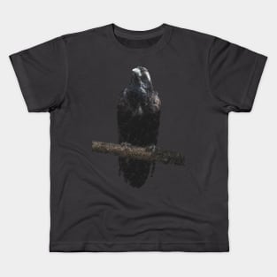 Low Poly Crow Kids T-Shirt